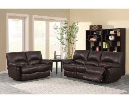 Coaster - Clifford Pillow Top Arm Motion Loveseat in Chocolate