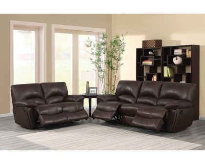 Coaster - Clifford Pillow Top Arm Motion Loveseat in Chocolate