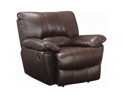 Coaster™ Clifford Pillow Top Arm Recliner - Chocolate