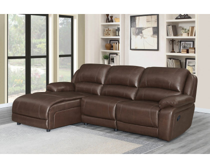 Coaster - Mackenzie 3-Piece Upholstered Tufted Motion Sectional with Armless Chair