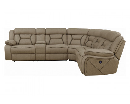 Coaster - Higgins Four-Piece Upholstered Power Sectional