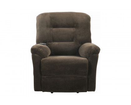 Coaster™ Upholstered Power Lift Recliner - Chocolate