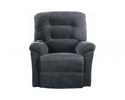 Coaster™ Upholstered Power Lift Recliner - Charcoal