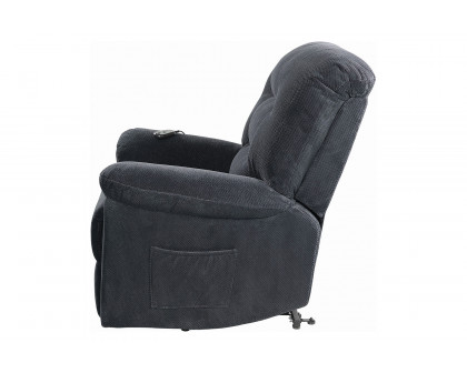 Coaster™ Upholstered Power Lift Recliner - Charcoal