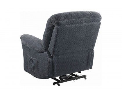 Coaster™ Upholstered Power Lift Recliner - Charcoal