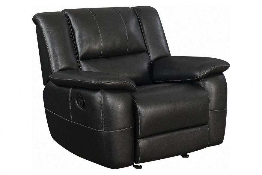 Coaster™ Lee Rolled Back Glider Recliner - Black