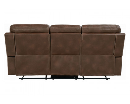 Coaster - Damiano Button Tufted Motion Sofa in Tri-Tone Brown