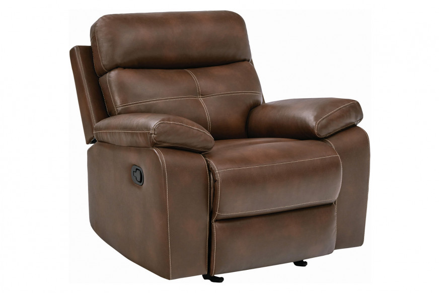 Coaster™ Damiano Upholstered Glider Recliner - Tri-Tone Brown