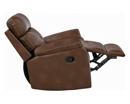 Coaster™ Damiano Upholstered Glider Recliner - Tri-Tone Brown