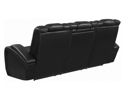 Coaster - Delange Power Sofa With Headrests in Black