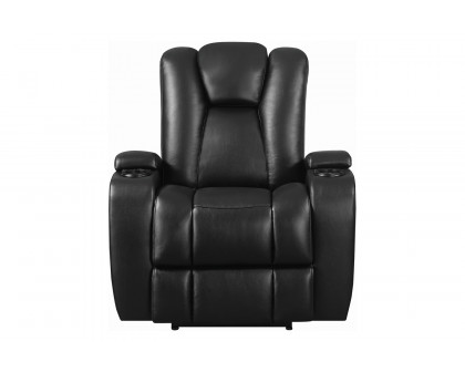 Coaster™ Delange Power Recliner With Headrest - Black