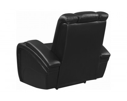 Coaster™ Delange Power Recliner With Headrest - Black