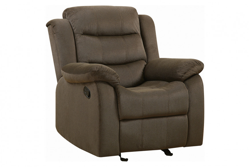 Coaster™ Rodman Upholstered Glider Recliner - Chocolate