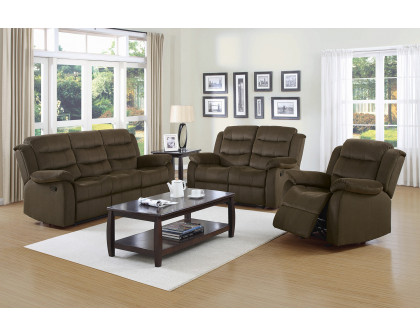 Coaster™ Rodman Upholstered Glider Recliner - Chocolate