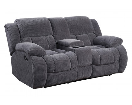 Coaster™ Weissman Upholstered Tufted Living Room Set - Charcoal