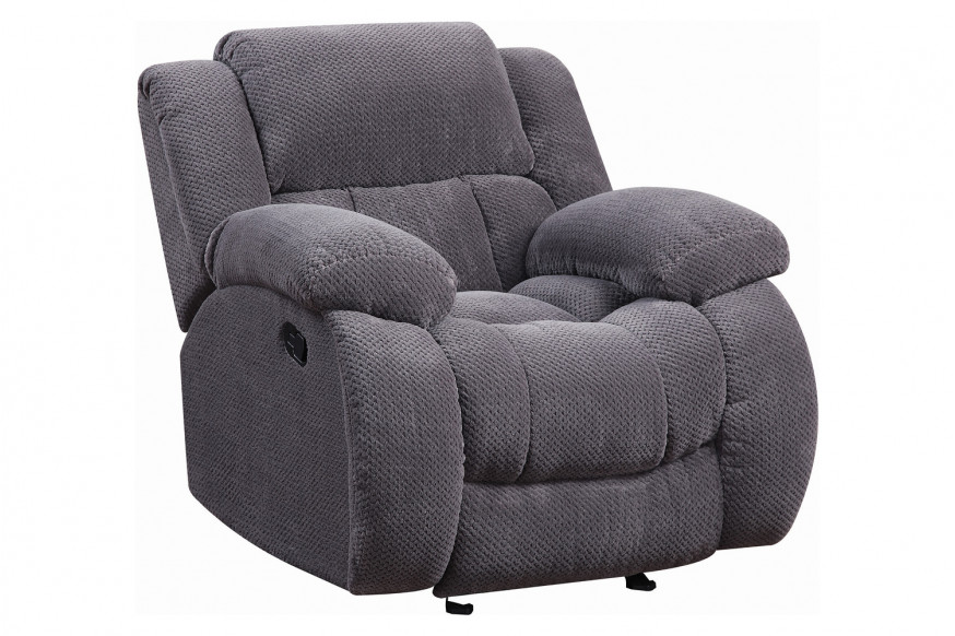 Coaster™ Weissman Upholstered Glider Recliner - Charcoal