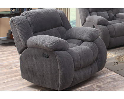 Coaster™ Weissman Upholstered Glider Recliner - Charcoal