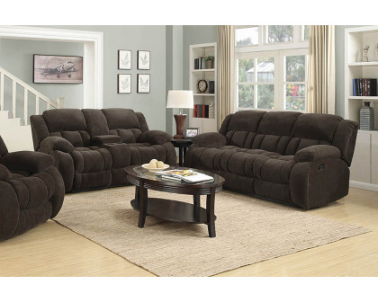 Coaster Weissman Pillow Top Arm Motion Sofa - Chocolate