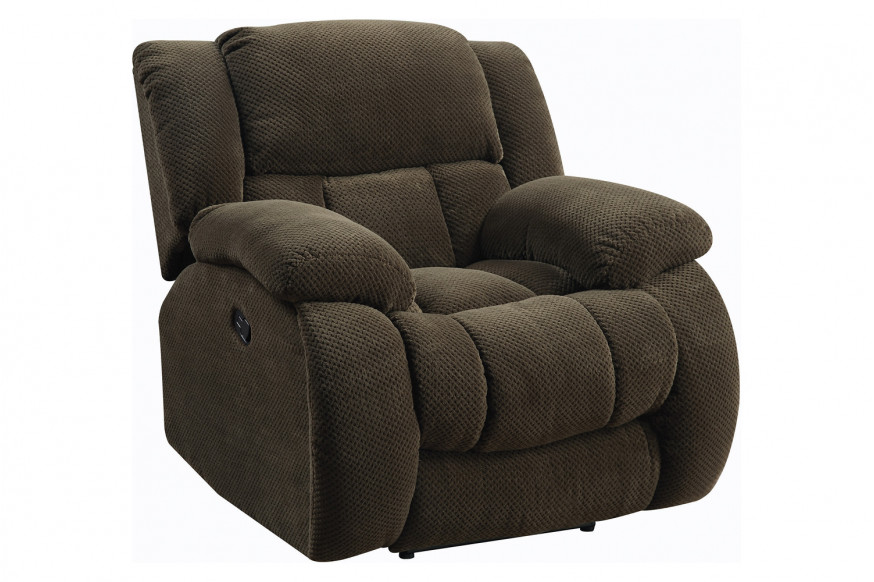 Coaster™ Weissman Upholstered Glider Recliner - Chocolate