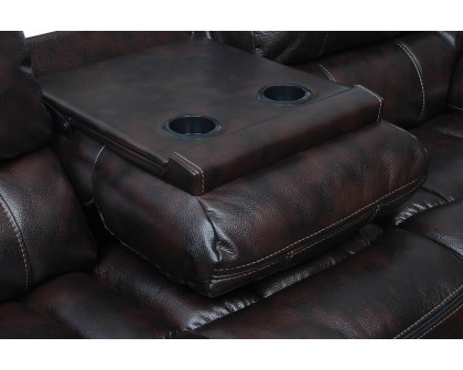 Coaster Willemse Upholstered Pillow Top Arm Living Room Set - Dark Brown