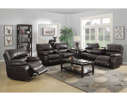 Coaster™ Willemse Upholstered Glider Recliner - Dark Brown