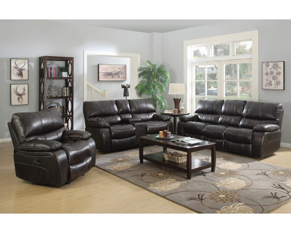 Coaster™ Willemse Upholstered Glider Recliner - Dark Brown