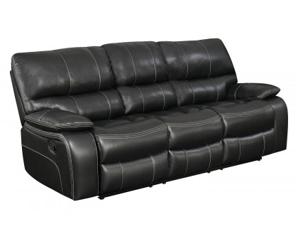 Coaster Willemse Upholstered Pillow Top Arm Living Room Set - Black