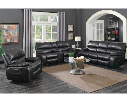 Coaster Willemse Motion Loveseat with Console - Black