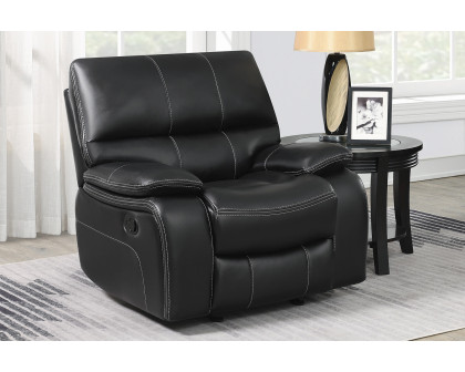 Coaster™ Willemse Upholstered Glider Recliner - Black