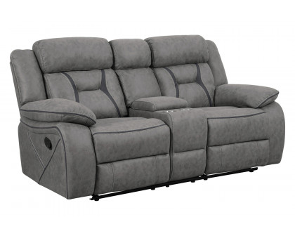 Coaster Higgins Upholstered Tufted Living Room Set - Gray