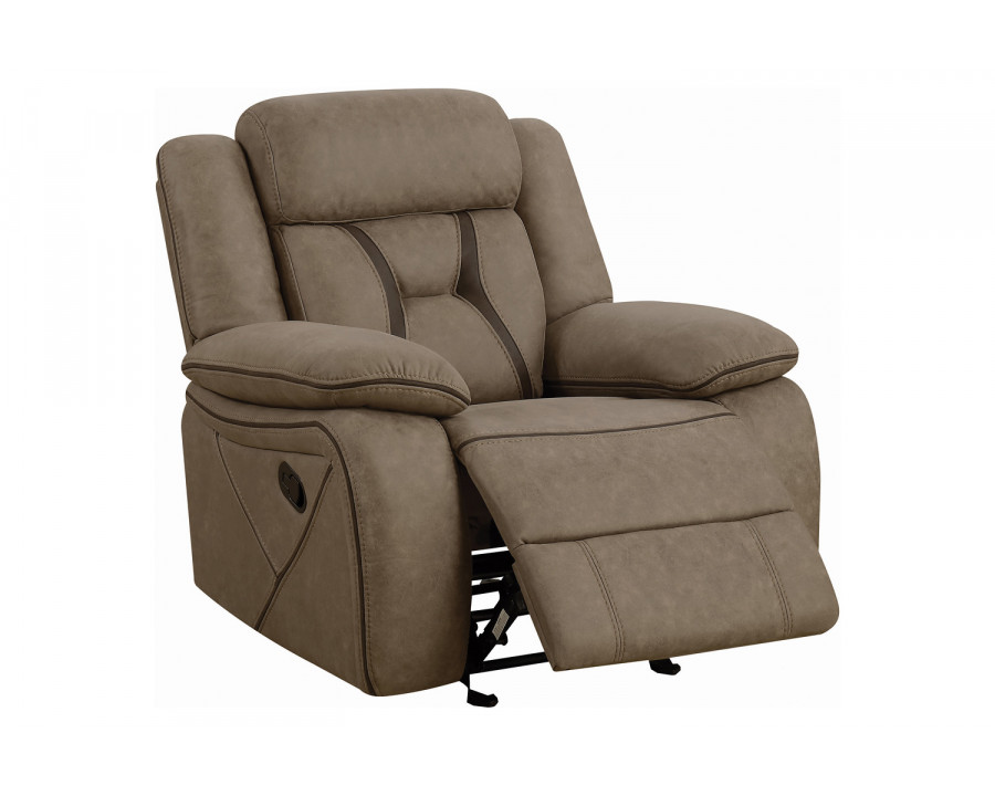 Coaster - Higgins Overstuffed Upholstered Glider Recliner