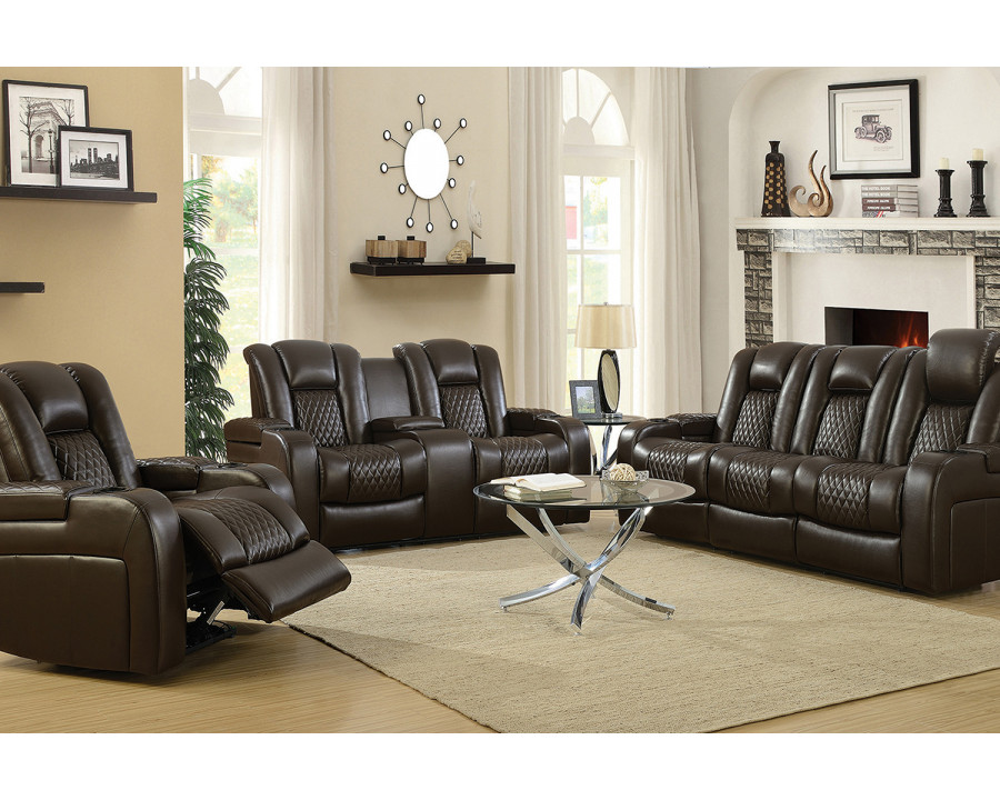 Coaster - Delangelo Upholstered Tufted Living Room Set