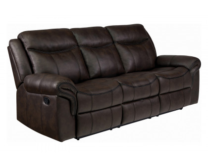 Coaster Sawyer Pillow Top Arm Motion Sofa - Cocoa