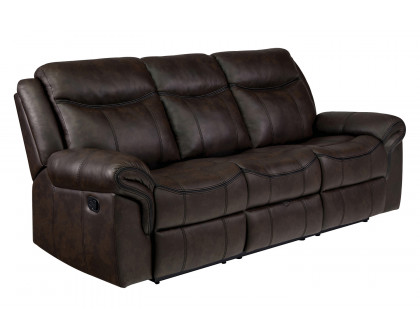 Coaster Sawyer Upholstered Tufted Living Room Set with Glider Recliner - Cocoa Brown