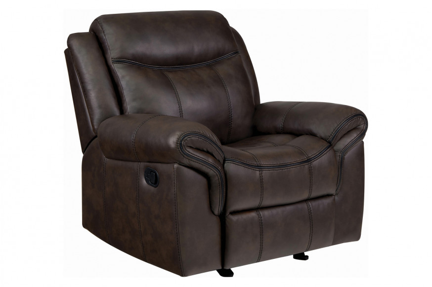 Coaster™ Sawyer Upholstered Glider Recliner - Cocoa