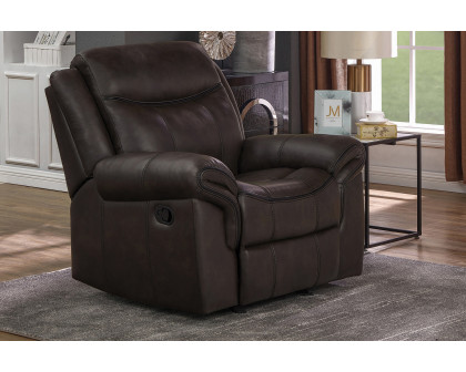 Coaster™ Sawyer Upholstered Glider Recliner - Cocoa