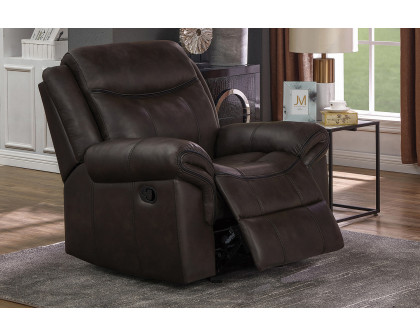 Coaster™ Sawyer Upholstered Glider Recliner - Cocoa