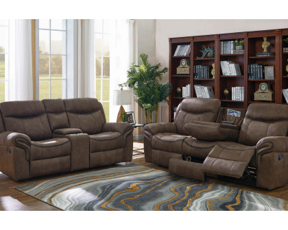 Coaster Sawyer Pillow Top Arm Motion Sofa - Macchiato