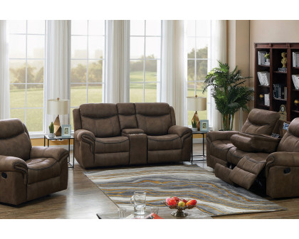 Coaster Sawyer Pillow Top Arm Motion Sofa - Macchiato