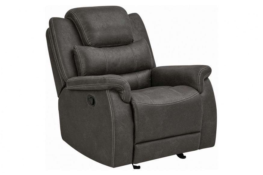 Coaster™ Wyatt Upholstered Glider Recliner - Gray