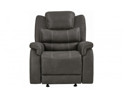 Coaster™ Wyatt Upholstered Glider Recliner - Gray