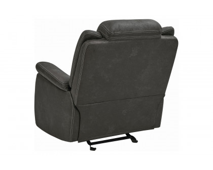 Coaster™ Wyatt Upholstered Glider Recliner - Gray