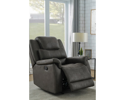 Coaster™ Wyatt Upholstered Glider Recliner - Gray