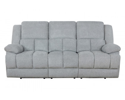 Coaster Waterbury Upholstered Motion Sofa - Gray