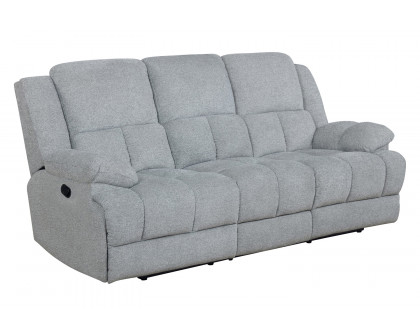 Coaster Waterbury Upholstered Motion Sofa - Gray