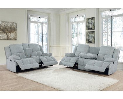 Coaster Waterbury Upholstered Motion Sofa - Gray