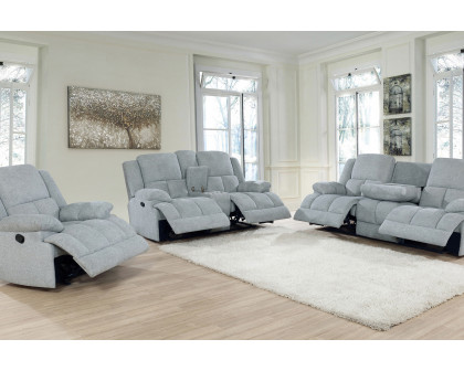 Coaster Waterbury Upholstered Motion Sofa - Gray