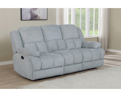 Coaster Waterbury Upholstered Motion Sofa - Gray