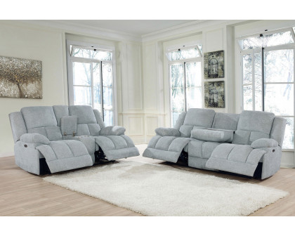 Coaster Waterbury Upholstered Motion Sofa - Gray