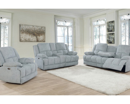 Coaster Waterbury Upholstered Motion Sofa - Gray